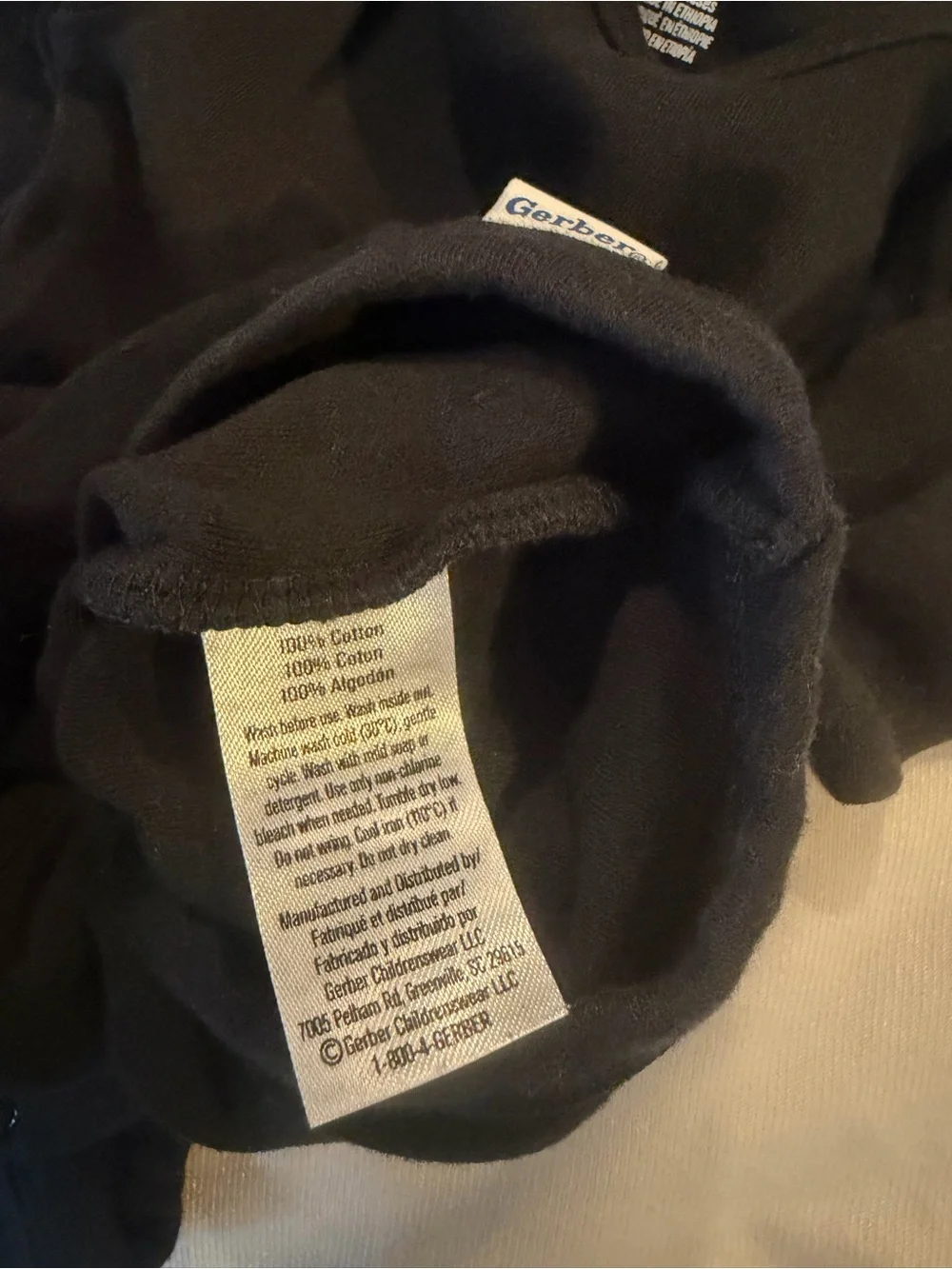 Gerber 4 Pack Black Short Sleeve Baby Onesie Cotton NEW Size 3-6 Months